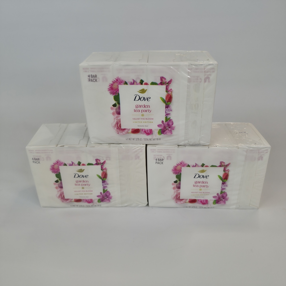 Dove Garden Tea Party Bar Soap - Velvet Fig Bloom Limited Edition 15oz 12 Bars